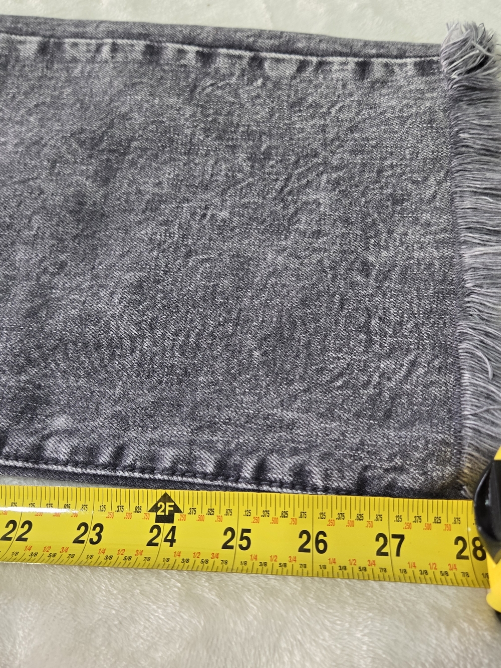 Juicy Couture Venice Gray Marble Wash Women’s Straight Leg Jeans 20W New - Picture 9 of 9